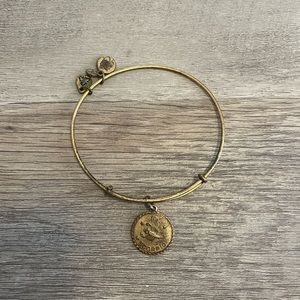 Alex and Ani gold Scorpio bangle